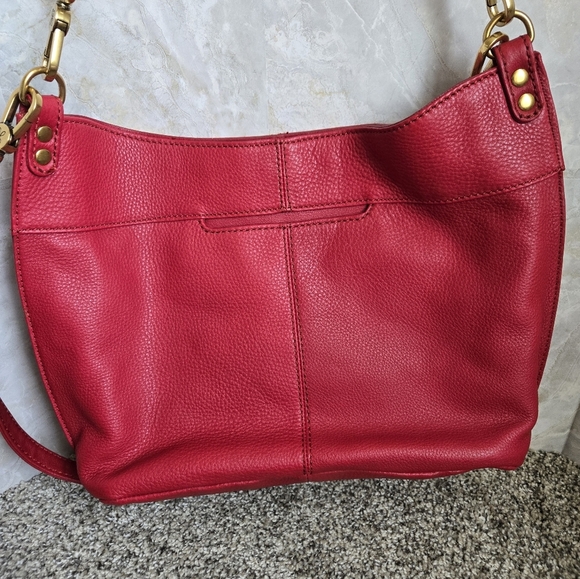 HOBO Red Leather Shoulder Bag. Lightly Used. - Picture 9 of 10
